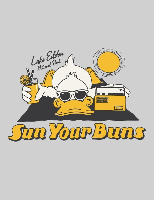 Buns Heavyweight Short sleeve Tee - Grey Marle