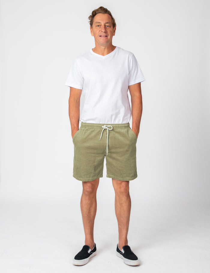 Burbank Cord Short - Slate Green Cord