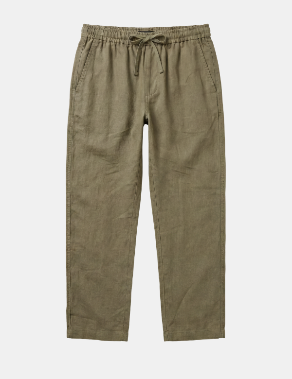 Burbank Linen Pant - Fatigue Linen