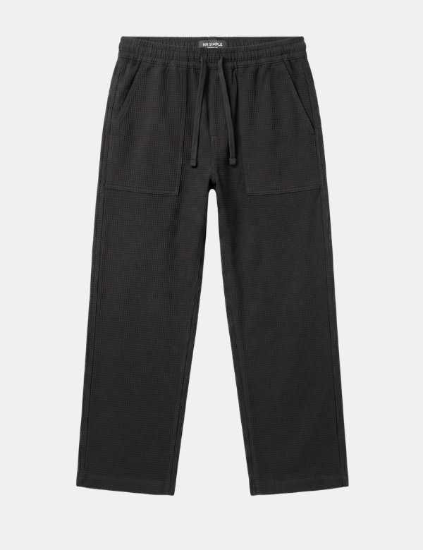 Burbank Pant - Black Waffle