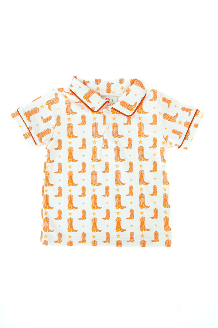 longhorn pima outfit polo for boys