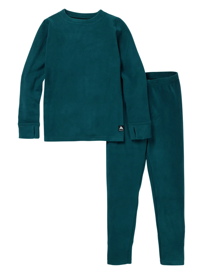 Product image of Kids' Burton Fleece Base Layer Set[Variant:Deep Emerald]