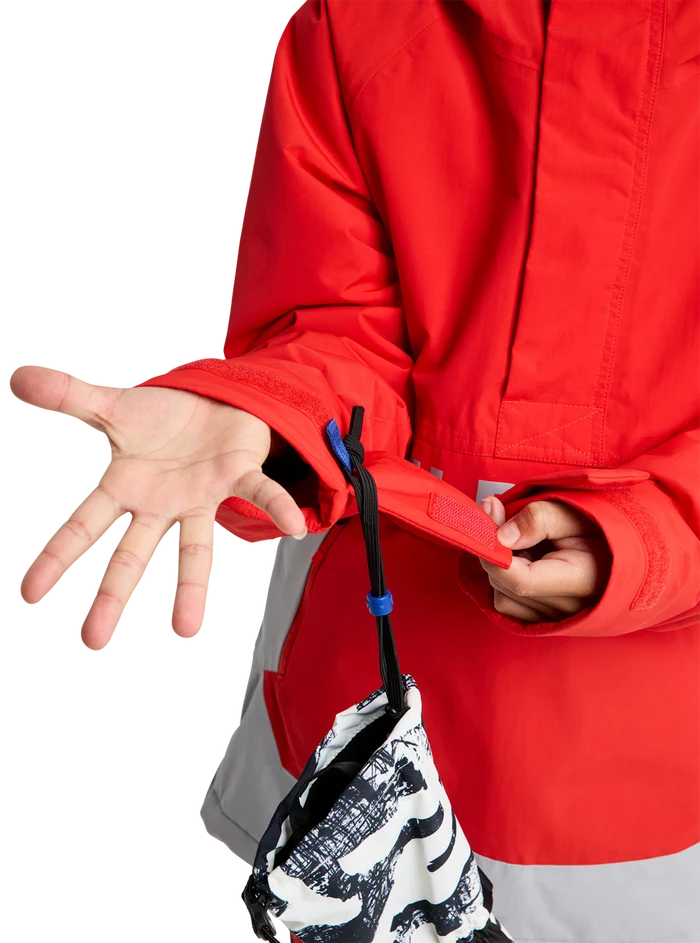 Product image of Kids' Burton Frostner 2L Anorak Jacket[Variant:Flame Scarlet / Silver Sconce]