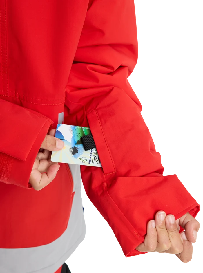 Product image of Kids' Burton Frostner 2L Anorak Jacket[Variant:Flame Scarlet / Silver Sconce]