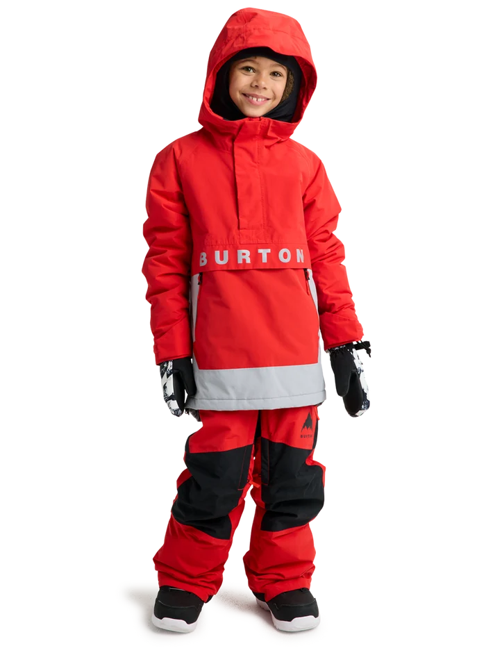 Product image of Kids' Burton Frostner 2L Anorak Jacket[Variant:Flame Scarlet / Silver Sconce]