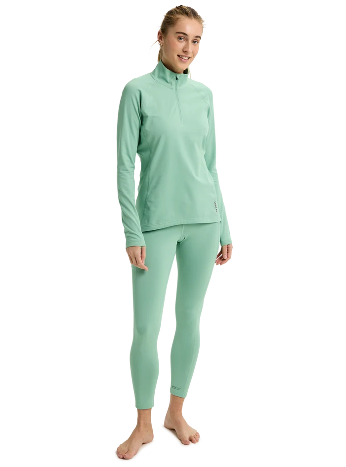 Product image of Women's Burton Heavyweight X Base Layer Quarter-Zip Shirt[Variant: Soft Sage]