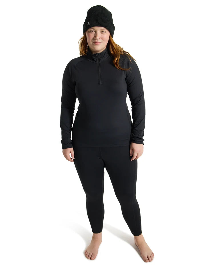 Product image of Women's Burton Heavyweight X Base Layer Quarter-Zip Shirt[Variant: True Black]