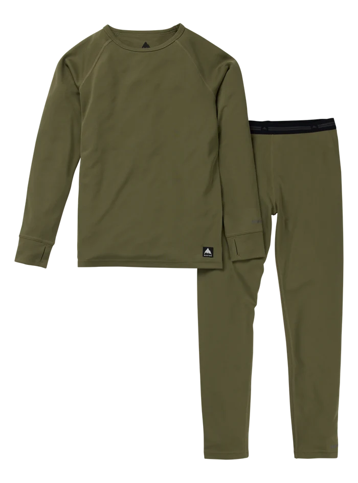 Product image of Kids' Burton Lightweight Base Layer Set[Variant:Forest Moss]