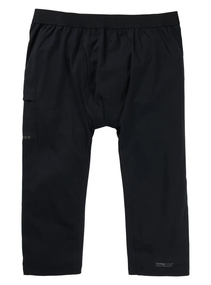 Product image of Men's Burton Midweight X Base Layer Three-Quarter Boot Pants[Variant:True Black]