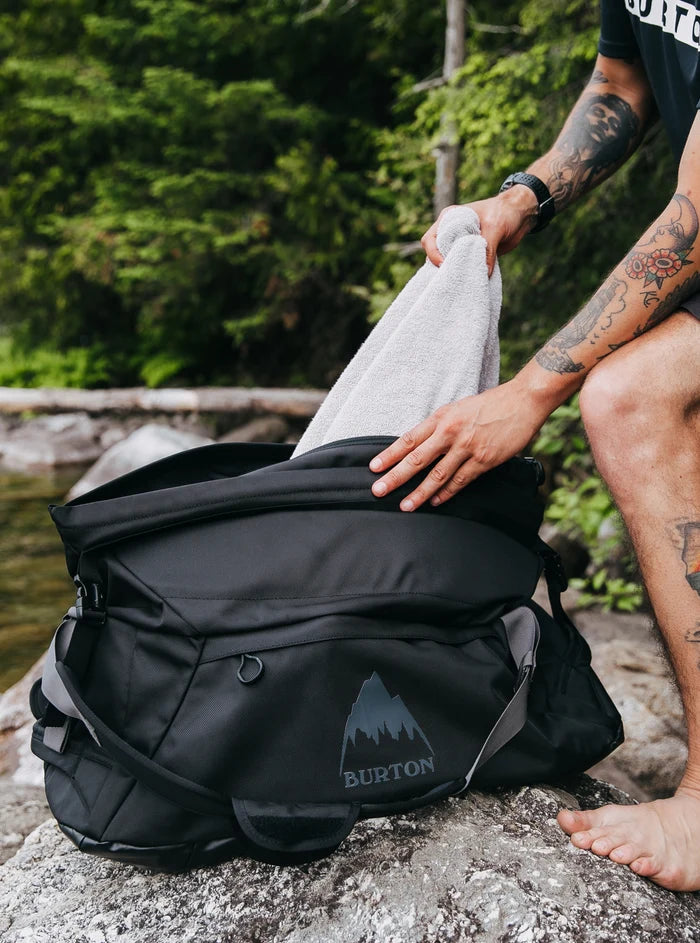 Product image of Burton Multipath 60L Expandable Duffel Bag[Variant:True Black Ballistic]