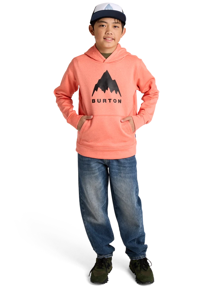 Product image of Kids' Burton Oak Pullover Hoodie[Variant:Peach Echo Heather]