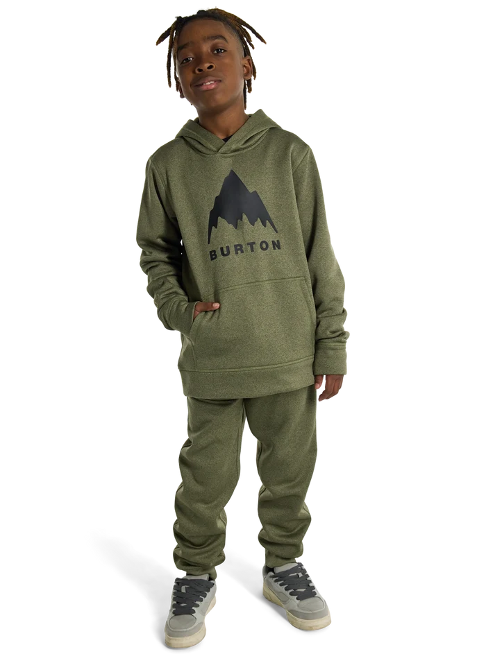 Product image of Kids' Burton Oak Pullover Hoodie[Variant:Forest Moss Heather]