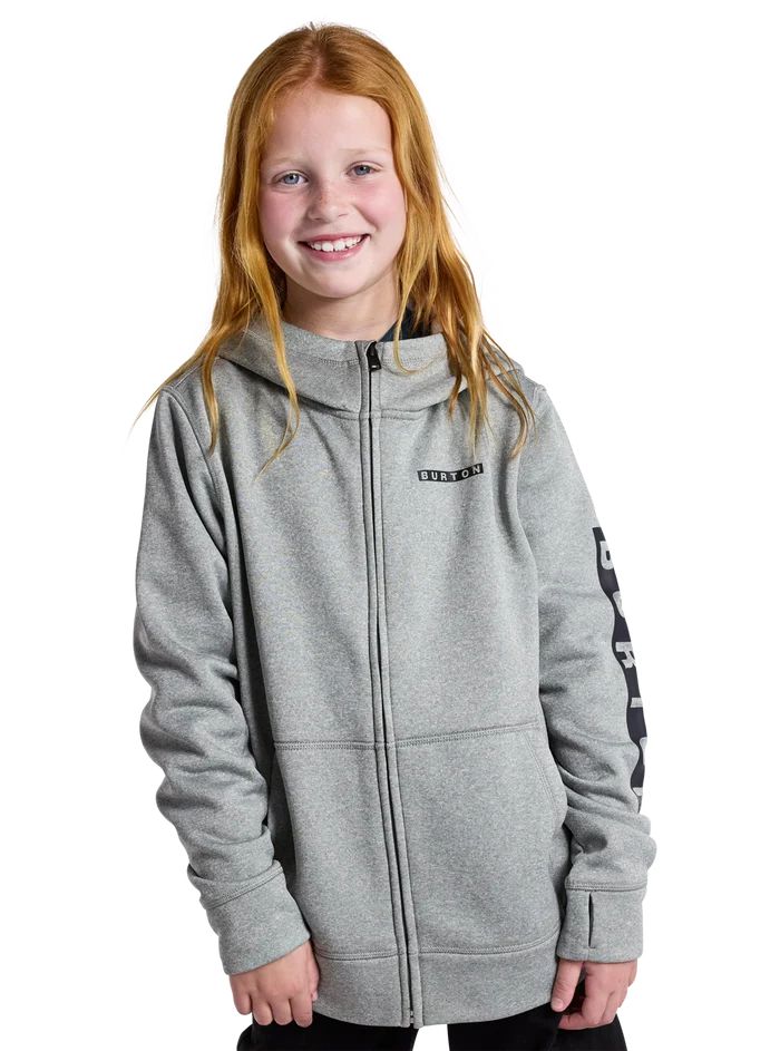 Product image of Kids' Burton Oak Full-Zip Hoodie[Variant:Gray Heather]