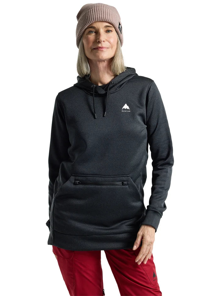 Product image of Women's Burton Oak Long Pullover Hoodie[Variant:True Black Heather]