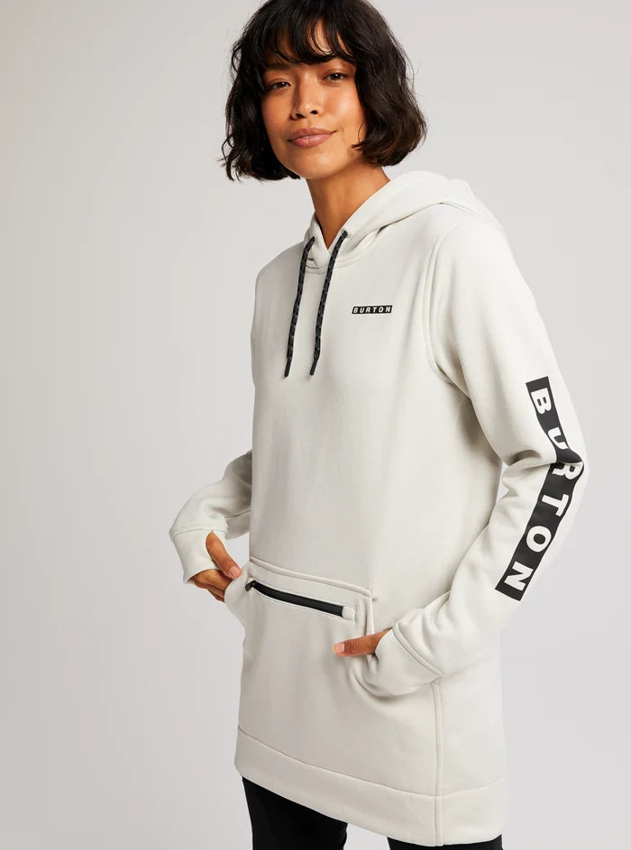 Product image of Women's Burton Oak Long Pullover Hoodie[Variant:Stout White Heather]