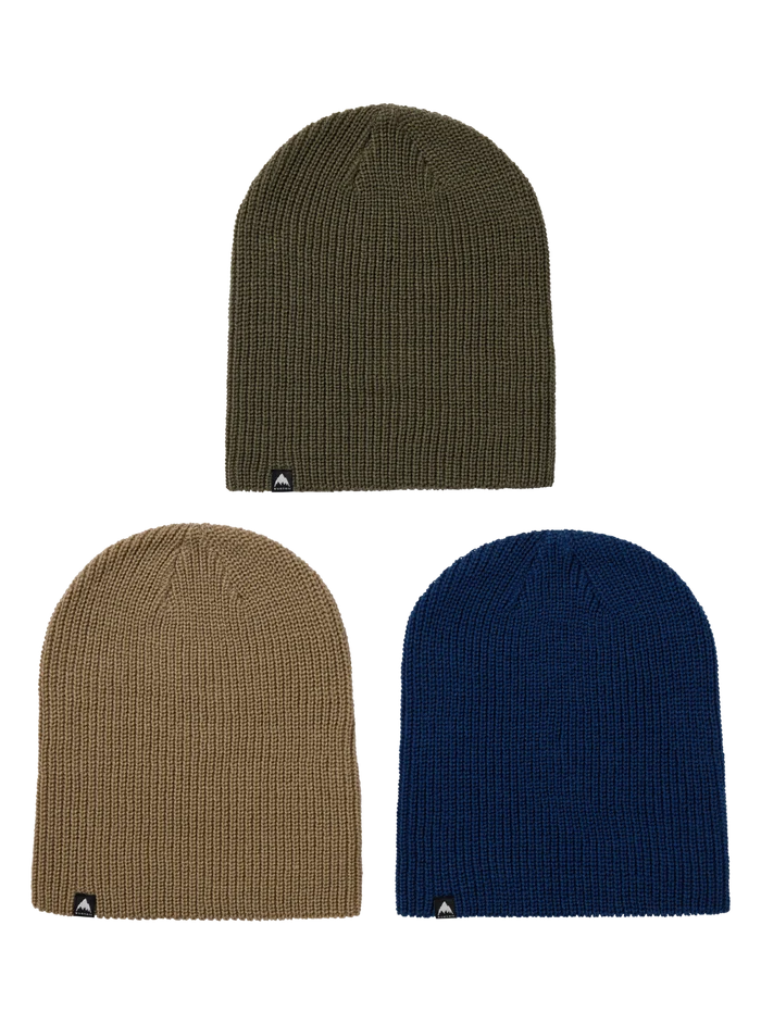 Product image of Burton Recycled DND Beanie (3 Pack)[Variant:Nightfall / Summit Taupe / Forest Moss]