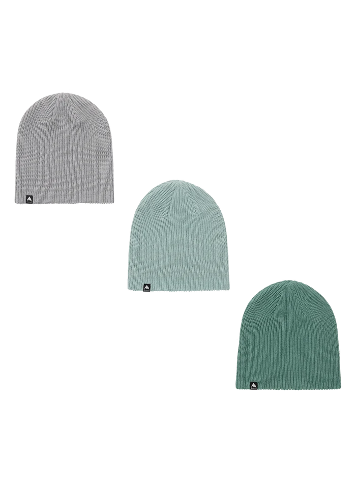 Product image of Kids' Burton Recycled DND Beanie (3 Pack)[Variant:Soft Sage / Light Teal / Silver Sconce]
