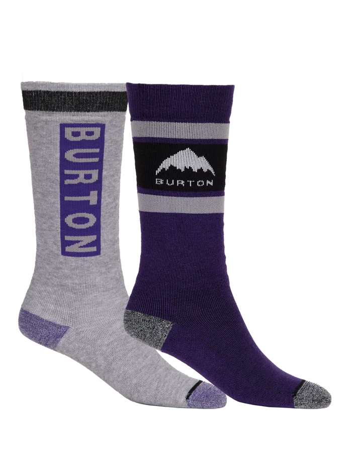 Product image of Kids' Burton Weekend Midweight Socks (2 Pack)[Variant:Imperial Purple]