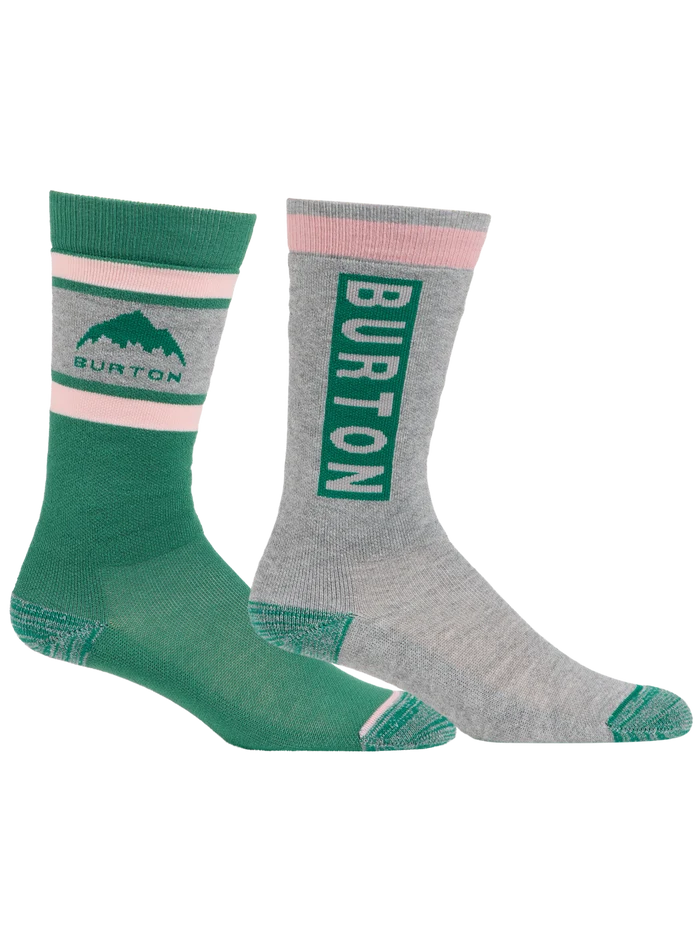 Product image of Kids' Burton Weekend Midweight Socks (2 Pack)[Variant:Soft Sage]