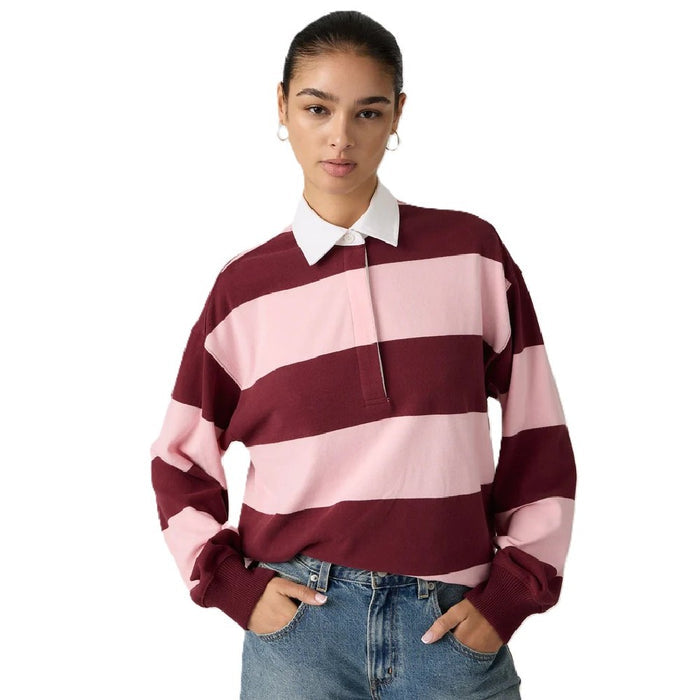 Buzo Levis Reenie Ls Stripe Rugby Mujer