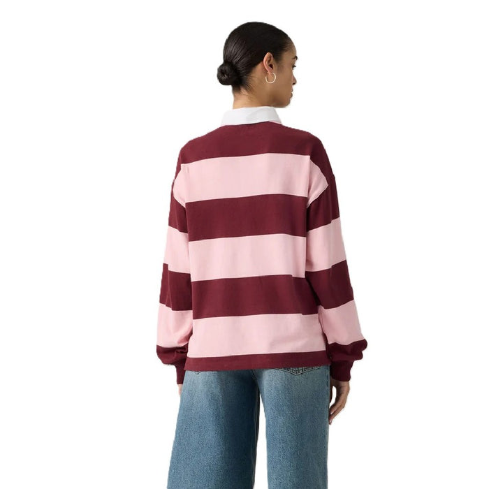 Buzo Levis Reenie Ls Stripe Rugby Mujer