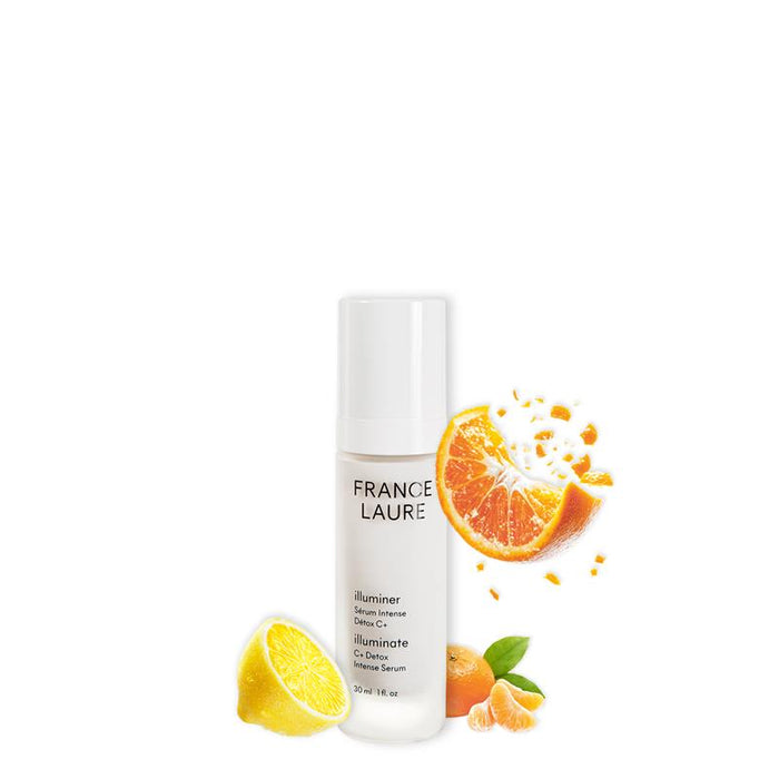France Laure Illuminer C+ Detox Intense Serum with citrus fruits, brightening skincare for radiant glow