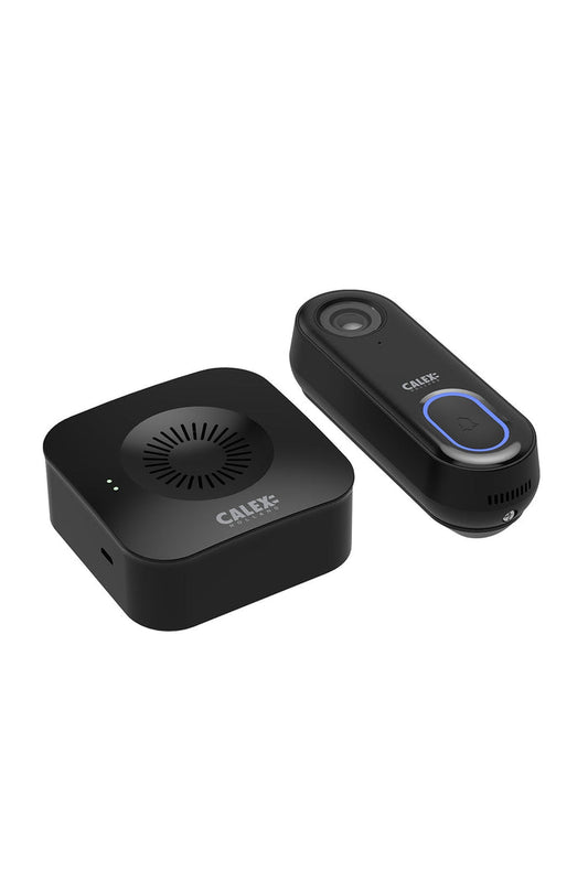 Calex Smart Doorbell with Camera - Full HD - Incl. Chime/Gong - Black