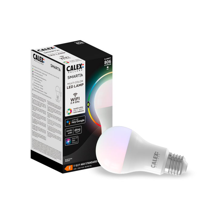 Calex Smart LED Bulb - E27 - A60 - White - 9.4W