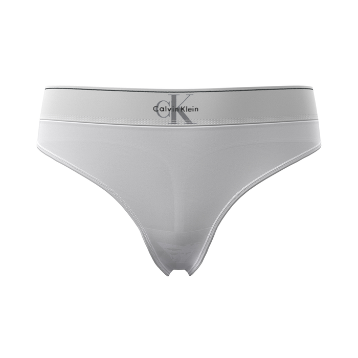 Calvin Klein Graphic Monogram Microfiber Stretch Thong White