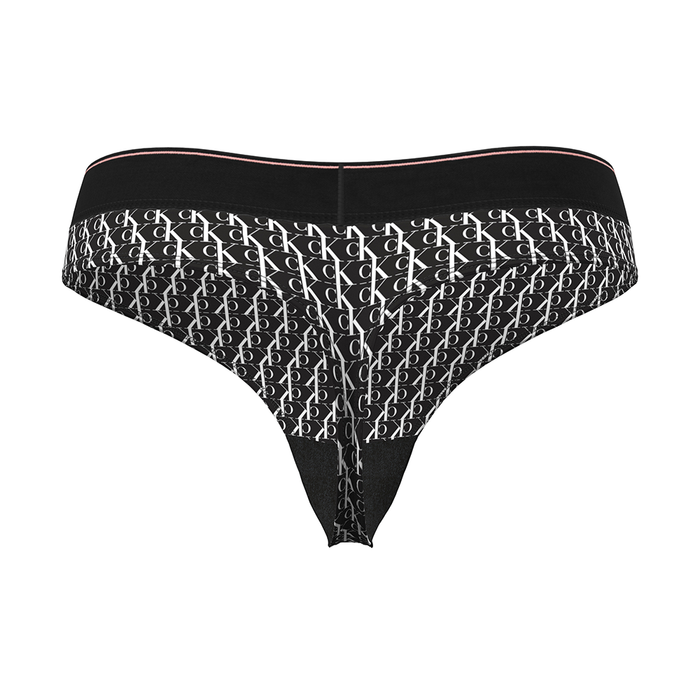 Calvin Klein Stretch Thong - Graphic Monogram Microfibre