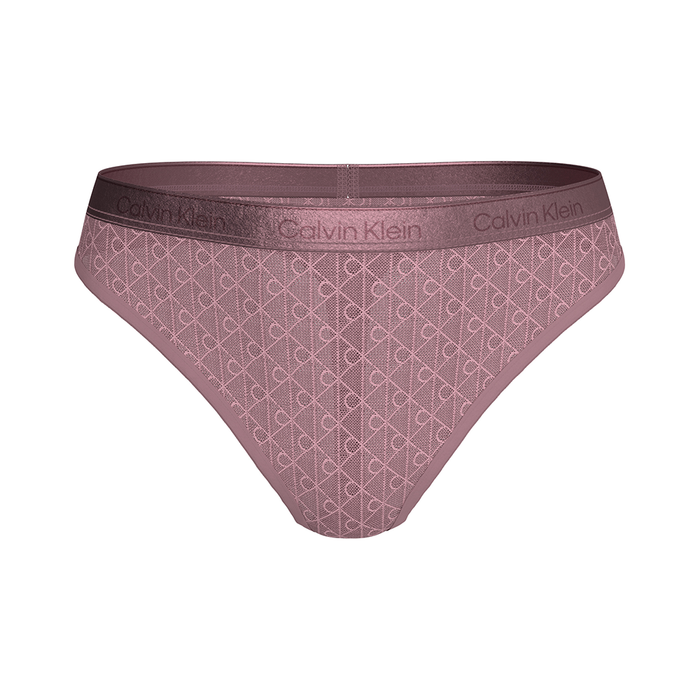 Calvin Klein String - Icon Cotton Modal Purple