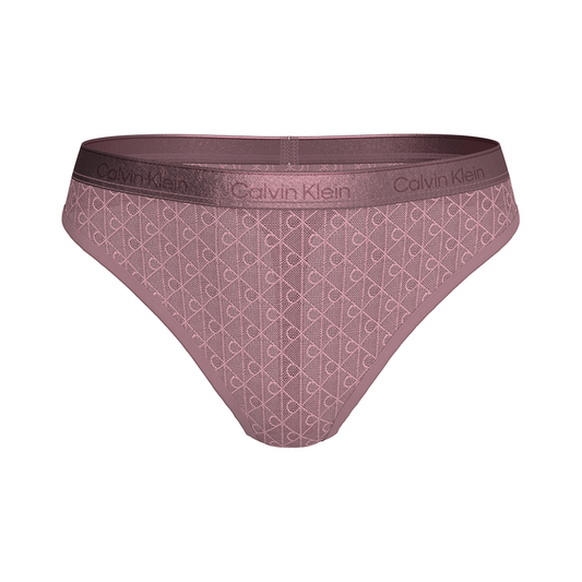 Calvin Klein String - Icon Cotton Modal Purple
