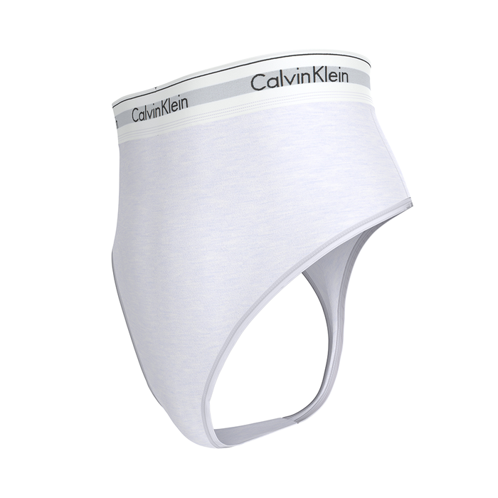 Calvin String Thong Cotton Stretch Rib White