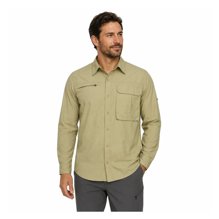 Camisa Trekking Ripstop Manga Larga UPF50 Fénec Hombre