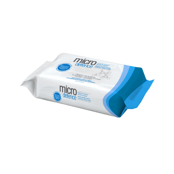 Caronlab - Micro Defence Hand & Surface Alcohol Wipes 100pk