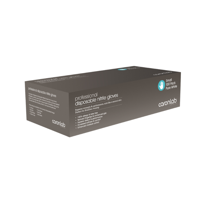 Caronlab - Nitrile Gloves Powder Free (Black) SMALL