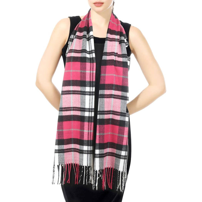 Soft beige cashmere feel scarf by Fashion City, lightweight and cozy with a smooth, luxurious texture perfect for stylish layering.