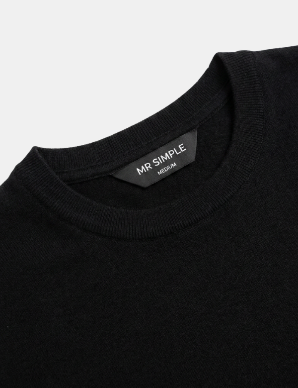 Cashmere Reginald Short Sleeve Tee - Black