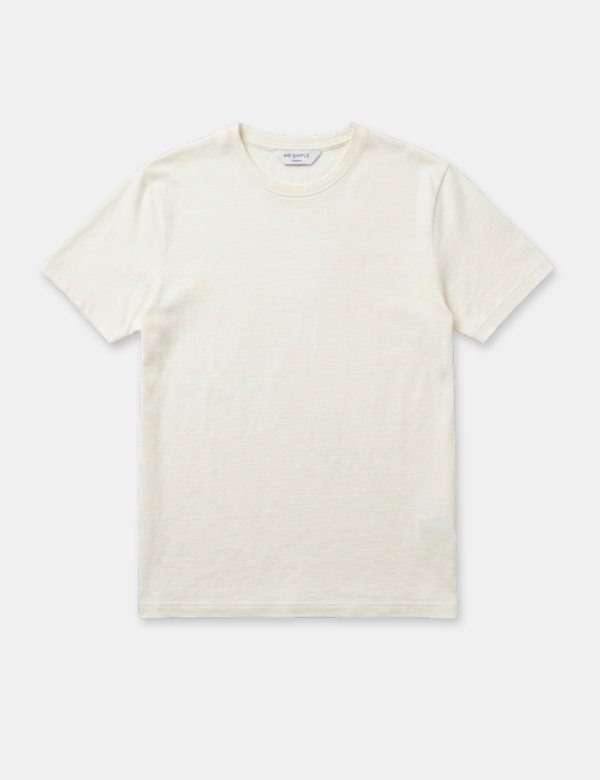 Cashmere Reginald Short Sleeve Tee - Natural