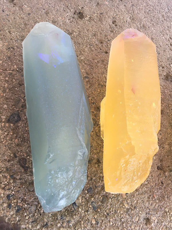 CAST URETHANE GLOW IN THE DARK LONG CRYSTALS