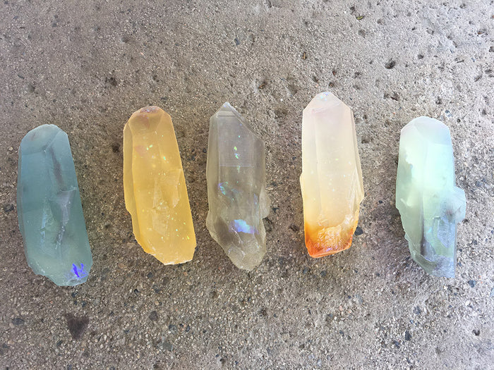 CAST URETHANE GLOW IN THE DARK LONG CRYSTALS