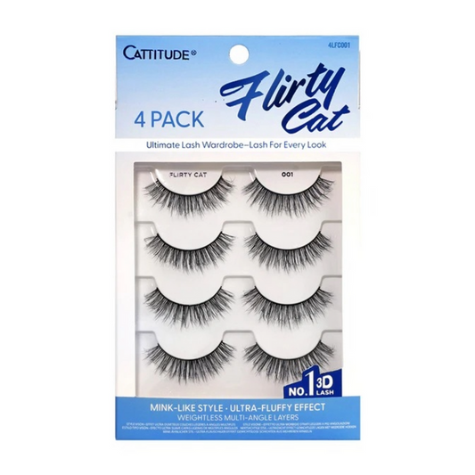 Cattitude Lash Flirty Cat 4 Pairs #4LFC001