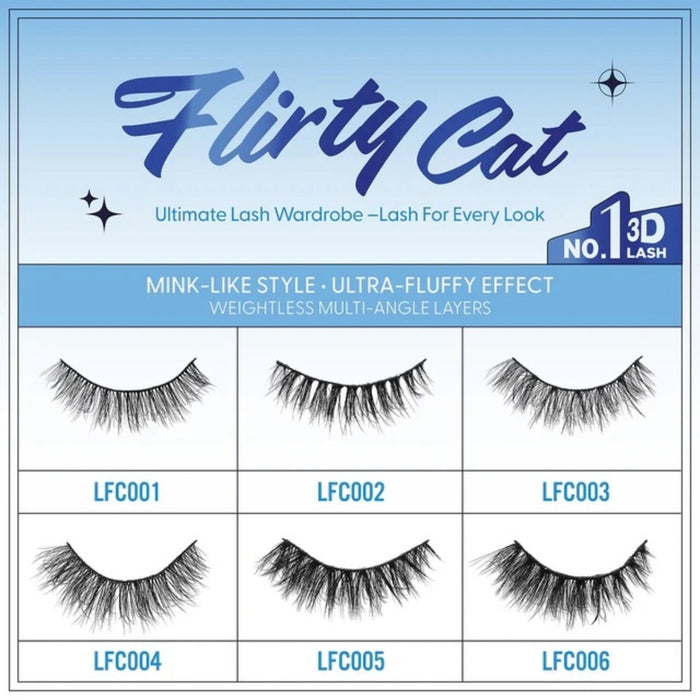Cattitude Lash Flirty Cat 4 Pairs #4LFC001