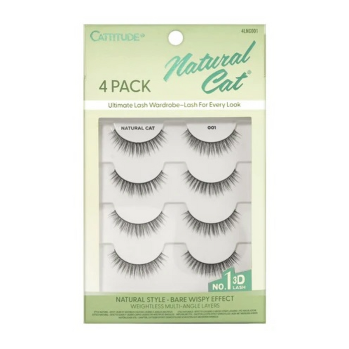 Cattitude Lash Natural Cat 4 Pairs #4LNC001