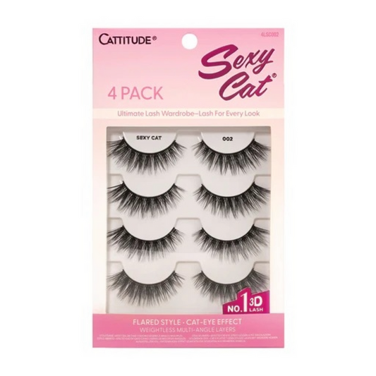 Cattitude Lash Sexy Cat 4 Pairs #4LSC002