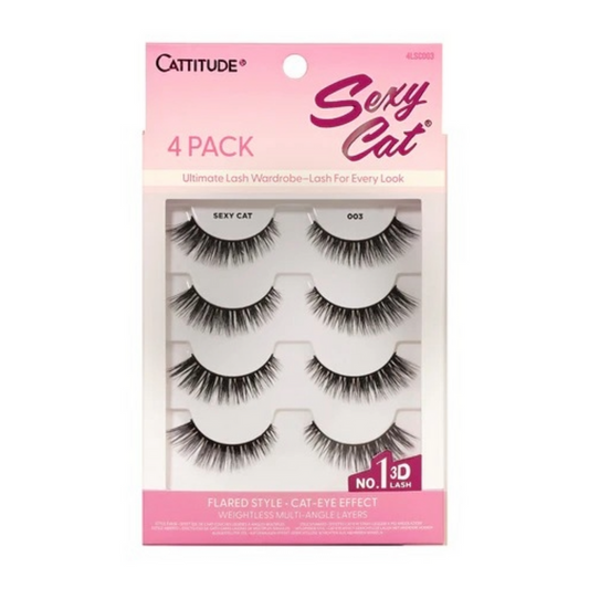 Cattitude Lash Sexy Cat 4 Pairs #4LSC003
