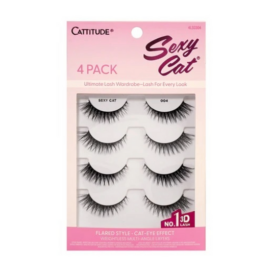 Cattitude Lash Sexy Cat 4 Pairs #4LSC004
