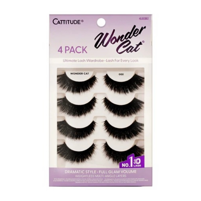 Cattitude Lash Wonder Cat 4 Pairs #4LOC002