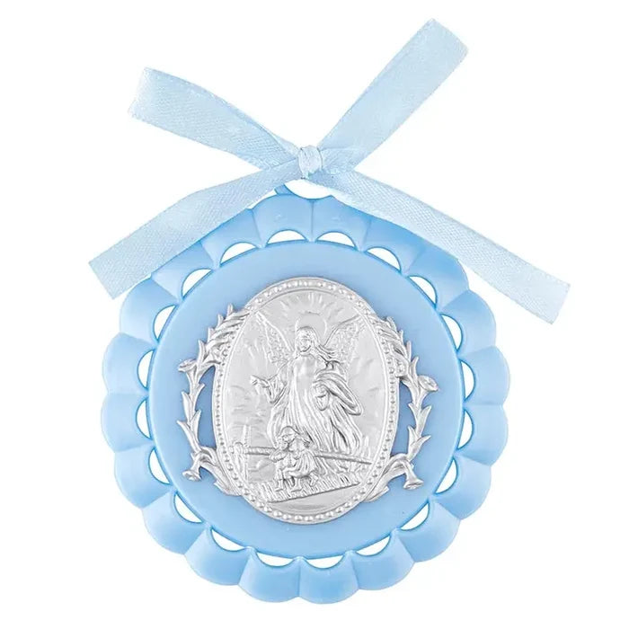 CBC Blue Guardian Angel Crib Medal