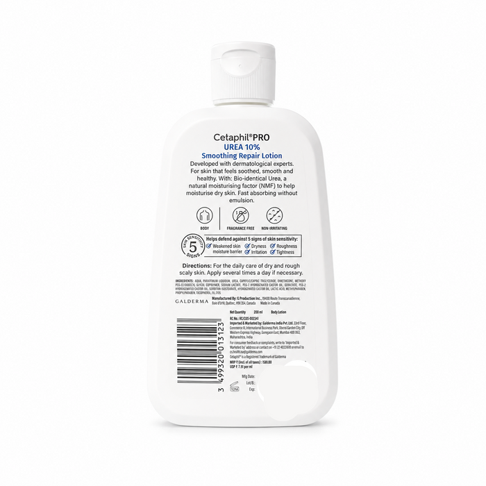 Cetaphil Pro Urea 10% Smoothing Repair Lotion